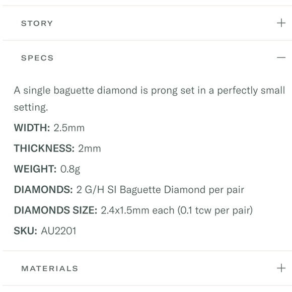 Aurate Silver Stud Earrings - Picture 4 of 4